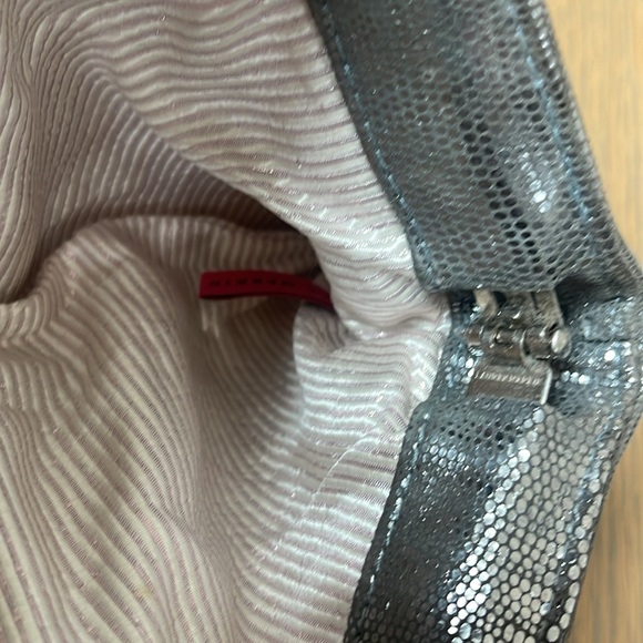 Lauren Merkin Metallic Silver Clutch - Picture 3 of 3